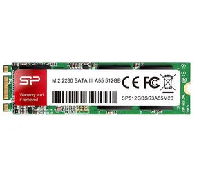 Silicon Power M.2 2280 A55 512GB / Interní SSD / M.2 / SATA III / čtení:560MBs / zápis:530MBs / TLC