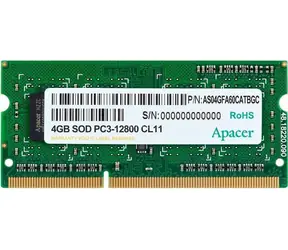 Apacer 4GB 1600MHz / SODIMM / DDR3 / CL11 / 1.5V