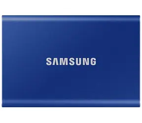 SAMSUNG T7 Externí SSD disk 1TB modrá / Externí SSD / R: 1050 MBs & W: 1000MBs / USB-C / 3y