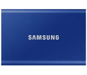 SAMSUNG T7 Externí SSD disk 2TB modrá / Externí SSD / R: 1050 MBs & W: 1000MBs / USB-C / 3y