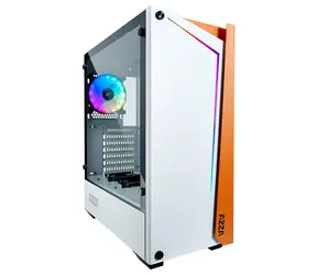 AZZA Apollo 430 bílá / ATX / 2x USB 3.0 / HD Audio / Bez zdroje / průhledná bočnice