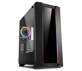 Sharkoon Elite Shark CA200G černá / ATX / 2x USB 3.0 + 2x USB 2.0 / bez zdroje / průhledná bočnice