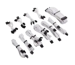 Corsair Premium Individually Sleeved PSU kabely bílá / pro modulární zdroje / Type 4 (gen.4)