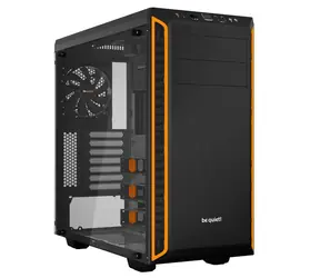 be quiet! PURE BASE 600 Window oranžová / ATX / 2x USB 3.0 + 2x Jack 3.5mm / 1x 120 mm + 1x 140 mm / Průhledná bočnice