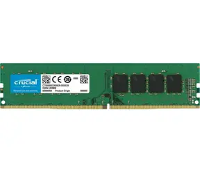Crucial 32GB (1x32GB) 3200 MHz / DDR4 / DIMM / PC4-25600 / CL22 / Non-ECC / Un-buffered / DRx8 / 1.2V