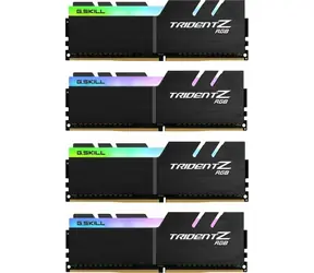 G.SKill Trident Z RGB 64GB (4x16GB) 3600MHz černá / DDR4 / CL18-22-22-42 / 1.35V / XMP 2.0 / LED podsvícení