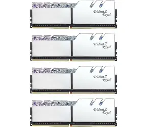 G.Skill Trident Z Royal Silver 64GB (4x16GB) 3600 MHz / DDR4 / CL16-19-19-39 / 1.35V / XMP 2.0 / LED podsvícení