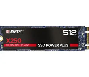 EMTEC Power Plus X250 512GB / M.2 / SATA III / 3D TLC / R:520MBps / W:500MBps / MTBF 2mh / 3y