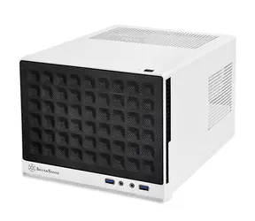 SilverStone SG13 černo-bílá / PC skříň / Mini-ITX / USB C / bez zdroje