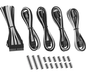 CableMod Classic ModMesh Kabel Extension Kit 8+8 pin PCIe - černo-bílá