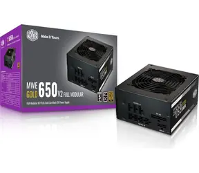 Cooler Master MWE Gold V2 / 650W / aktivní PFC / ATX  / 120mm ventilátor / 80PLUS Gold