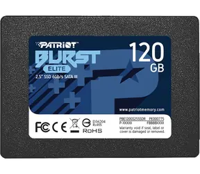 Patriot Burst Elite 120GB / 2.5" SATA III / QLC / R: 450MBps / W:320 MBps / IOPS / MTBF 2mh / 3y
