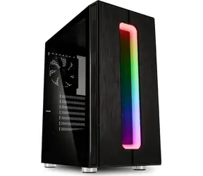 Kolink Nimbus RGB černá / ATX / 1xUSB 3.0 + 2xUSB 2.0 / 1x 120 mm / bez zdroje / průhledná bočnice / Prachový filtr