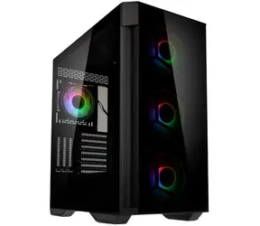 Kolink Observatory Z ARGB černá / ATX / 1xUSB-C + 2xUSB 3.0 + 2xUSB 2.0 / 4x 120 mm / bez zdroje / průhledná bočnice