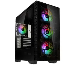 Kolink Observatory Y ARGB černá / ATX / 2xUSB 3.1 + 1xUSB 2.0 / 4x 120 mm / bez zdroje / průhledná bočnice