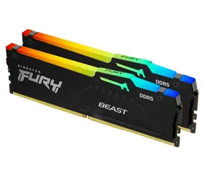Kingston Fury Beast Black RGB 16GB (2x 8GB) DDR5 5600MHz / CL40 / DIMM / ECC / XMP