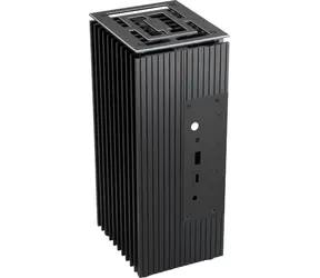 Akasa Turing FX Fabless UCFF černá / UCFF 4"*4" / hliník / OEM / bez ventilátoru
