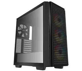 DEEPCOOL CG540 černá / E-ATX / 2xUSB 3.0 / 3x 120 mm + 1x140 mm / bez zdroje / průhledná bočnice 