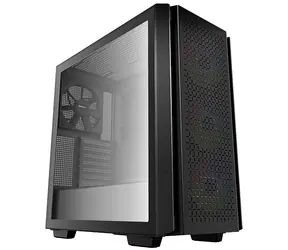 DEEPCOOL CG560 černá / E-ATX / 2xUSB 3.0 / 3x 120 mm + 1x140 mm / bez zdroje / průhledná bočnice 
