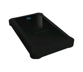 Icy Box IB-233U3-B černá / Externí box pro 1x HDD/SSD / USB 3.0 Type A / silikonové pouzdro