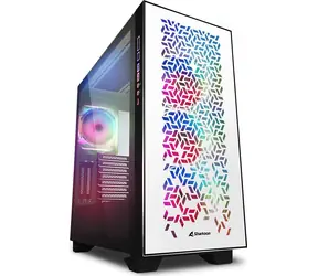 Sharkoon ELITE SHARK CA300H bílá / RGB / ATX / 4x 120mm / bez zdroje / průhledná bočnice