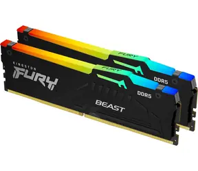 Kingston Fury Beast RGB 16GB (2x 8GB) DDR5 6000MHz EXPO / CL36 / DIMM / Non-ECC / EXPO / XMP / RGB / 1.25V