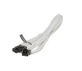 Seasonic 12VHPWR PCIe 5.0 Adapter pro napájení grafických karet - bílý oplet