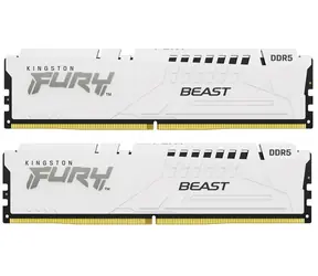 Kingston Fury Beast White 64GB (2x32GB) DDR5 5200MHz EXPO / CL36 / DIMM / On-Die ECC / EXPO / XMP / 1.25V