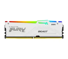 Kingston Fury Beast White RGB 32GB (1x32GB) DDR5 5600MHz / CL40 / DIMM / On-Die ECC / XMP / 1.25V