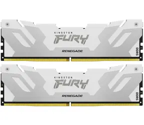 Kingston Fury Renegade White 32GB (2x16GB) DDR5 6800MHz / CL36 / DIMM / On-Die ECC / XMP / 1.4V