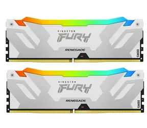 Kingston Fury Renegade White RGB 32GB (2x16GB) DDR5 6800MHz / CL36 / DIMM / On-Die ECC / XMP / 1.4V