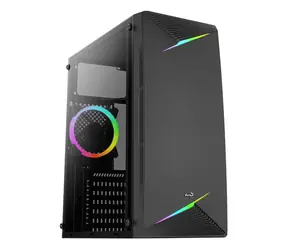 AeroCool Talon černá / PC skříň / ATX / 1x USB 3.0 / 2x USB 2.0 / Bez zdroje / průhledná bočnice