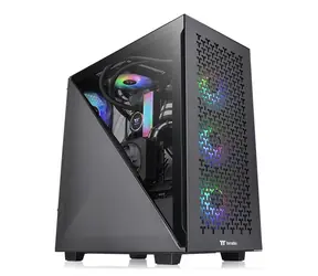 Thermaltake Divider 300 TG Air Black / ATX / 1x USB C 3.2 / 2 x USB 3.0 / Bez zdroje / průhledná bočnice