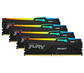 Kingston Fury Beast Black RGB 128GB (4x32GB) DDR5 5600MHz / CL40 / DIMM / XMP