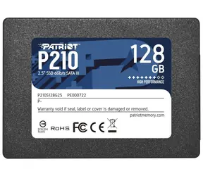 Patriot P210 128GB / SSD / 2.5" / IOPS: 30K 30K / SATA III  