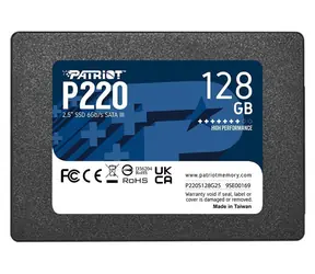 Patriot P220 128GB / SSD / 2.5" / IOPS: 40K 50K / SATA III  