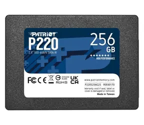 Patriot P220 256GB / 2.5" / SSD / IOPS: 40K 50K / SATA III  