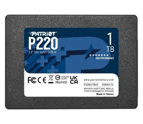 Patriot P220 1TB / 2.5" / SSD / IOPS: 50K 50K / SATA III  