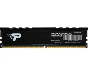 Patriot Premium 16GB 5600MHz černá / UDIMM / DDR5 / CL46 / OnDie-ECC / Unbuffered / 1.1V