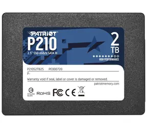 Patriot P210 2TB / 2.5" / SSD / IOPS: 50K 50K / SATA III  