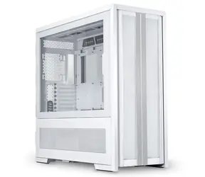 Lian Li V3000 PLUS bílá / mATX / mini-ITX / ATX / E-ATX / micro-ITX / 2xUSB 3.0A+USB C / bez zdroje / průhledná bočnice