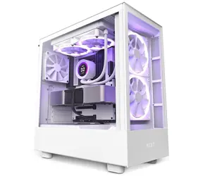 NZXT H5 Elite edition bílá / E-ATX / 1x USB 3.2 + 1x USB-C 3.2 / 3.5mm Jack / 3 x 120 mm (2xRGB)