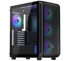 Endorfy Arx 500 ARGB černá / Mid tower / ATX / 5x 140mm / 2x USB-A + USB-C / mesh / průhledná bočnice / bez zdroje 
