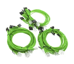 Super Flower Sleeve cable kit zelená / Sada kabelů pro zdroje Super Flower