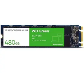 WD Green M.2 SATA 480GB / M.2 80mm / SATA III / MLC / R: 1000MBs / W: 500MBs / MTBF 1mh / 3R