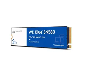WD Blue SN580 M.2 NVMe 2TB / M.2 80mm / PCIe 4.0 x4 / TLC / R: 4150MBs / W: 4150MBs / IOPS: 600K 750K / MTBF 1.5mh 