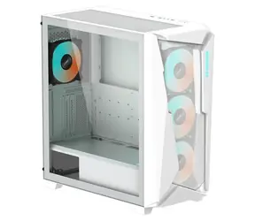 GIGABYTE C301 GLASS bílá / E-ATX / 2x USB3.0 + 1x USBC3.0 / 4x 120mm / bez zdroje / průhledná bočnice 