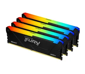 Kingston FURY Beast RGB 64GB (4x16GB) DDR4 3200MHz / CL16 / DIMM / XMP