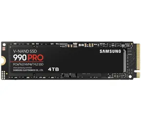 SAMSUNG 990 PRO 4TB / SSD / M.2 / TLC / R: 7450 MBps / W: 6900 MBps / IOPS: 1.6M 1.55M / MTBF 1.5mh / 5y