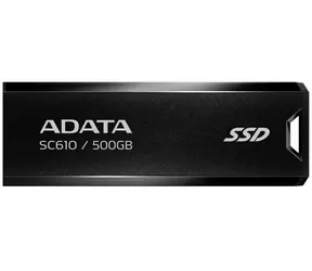 ADATA SC610 500GB černá / SSD / Externí / čtení: 550MBps / zápis: 500MBps / USB-A 3.2 Gen 2